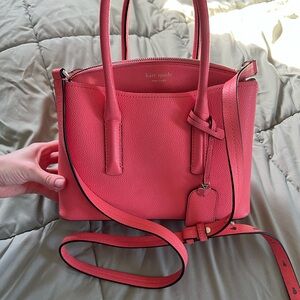 Kate Spade Pink Leather Tote Bag